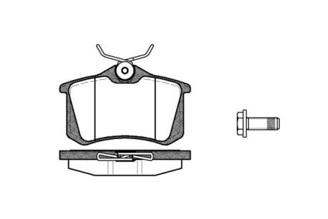 Колодки гальмівний диск. задн. (Remsa) VAG, Renault, Peugeot, Ford, Opel WOKING P3633.05