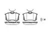 Колодки гальмівний диск. перед. (Remsa) VAG Golf V VI / Golf Plus V / Renault Megane II III Scenic II III Fluence / PSA 207 208 308 2008 / C3 II WOKING P3633.74 (фото 1)