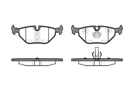 Тормозные колодки зад. BMW 3 (E46)/SAAB 9-5/ROVER 75 96-09 (ATE) (123,1x45x17) WOKING P3653.40