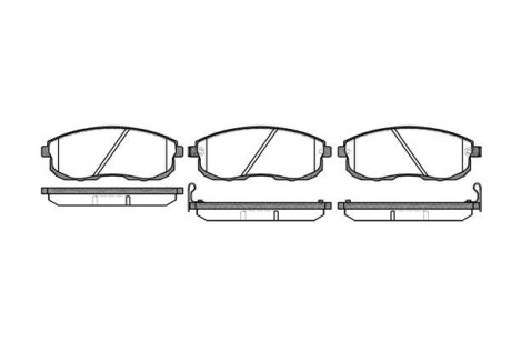 Гальмівні колодки пер. Nissan Maxima 88-00 (sumitomo) WOKING P3933.12