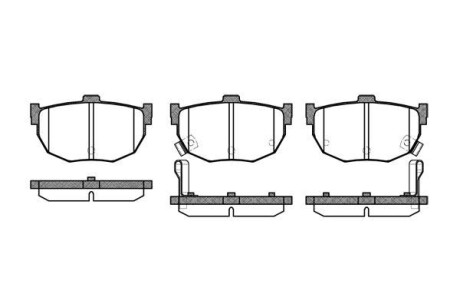 Тормозные колодки зад. Cerato/Coul 1.5-2.0 04-14 WOKING P3943.32