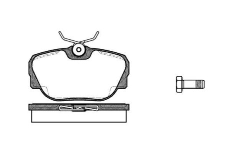 Колодки гальмові передні BMW 3 (E30)/Z1 1.6-2.7 82-94 WOKING P3963.00