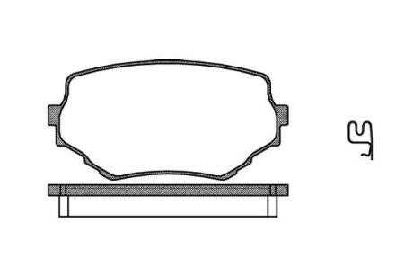 Гальмівні колодки пров. Grand Vitara/Grand Escudo/Escudo/Vitara 95-06 WOKING P4943.02