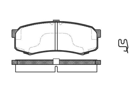 Тормозные колодки зад. Toyota Land Cruiser 84- WOKING P5133.04