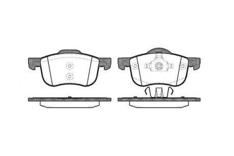 Тормозные колодки пер. Volvo S60/S80/V70/XC70 95-10 (ATE) WOKING P6133.00