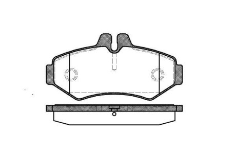 Тормозные колодки зад. Sprinter 311-316 00-06 (Bosch) WOKING P6333.00