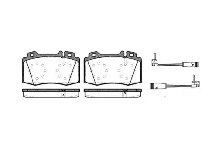 Тормозные колодки пер. MB C32 AMG/E320-500 01> WOKING P6693.02