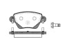 Колодки гальмівний диск. задн. (Remsa) Ford Mondeo III Bosch ver. (P6773.00) WOKING P677300 (фото 1)