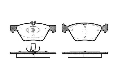 Гальмівні колодки пер. W202/210 (ATE)/211 4Matic WOKING P7013.00