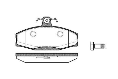 Тормозные колодки пер. CADDY II/Skoda Felicia 1.3-1.9 94-02 (TRW) WOKING P7203.20