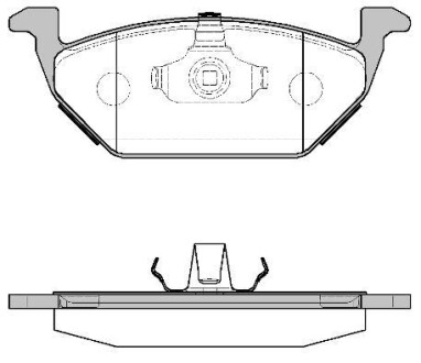 Тормозные колодки пер. Caddy III/Golf V/Passat B6/Octavia A5 WOKING P7333.00