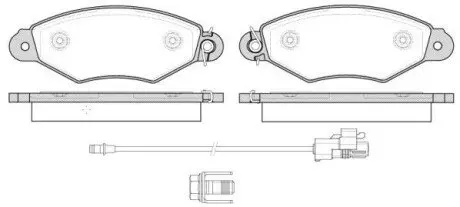 Колодки гальмівні WOKING P7433.30