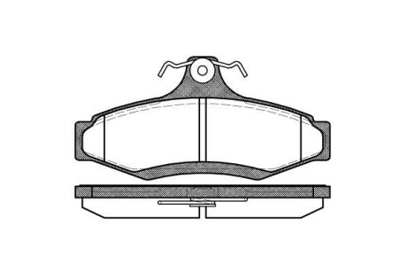 Тормозные колодки зад. Astra/Leganza/Nubira/Orion/Vectra (96-05) WOKING P7463.10