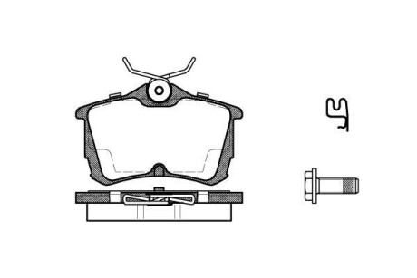 Тормозные колодки зад. Honda Accord 98-08 (TRW) WOKING P7953.02