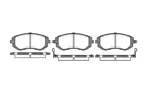 Тормозные колодки пер. Subaru Impreza 02-/Forester 02- (akebono) WOKING P8513.02