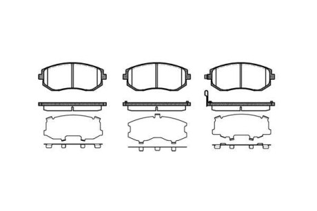 Тормозные колодки пер. Subaru Impreza 02-/Forester 02- (akebono) WOKING P8513.11