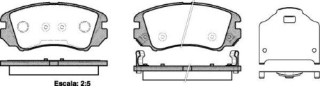 Тормозные колодки пер. KIA Magentis/HYUNDAI SONATA/TUCSON 2.0 - 2.7 05- WOKING P8533.22