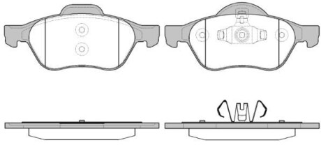 Тормозные колодки пер. Renault Megane/Scenic/Clio 02-(ATE) WOKING P8623.40