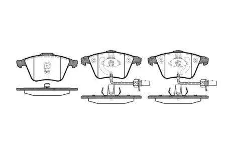 Тормозные колодки пер. Audi A4/A6/A8 00- WOKING P8643.02