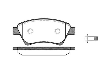 Тормозные колодки пер. RENAULT KANGOO/MEGANE/SCÉNIC 1.5-2.0 01- WOKING P8763.00