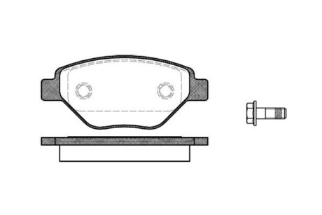 Тормозные колодки пер. Megane (03-08) WOKING P8773.00