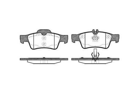 Тормозные колодки зад. MB E/S-class (W211/W212/W220/W221) 99- WOKING P8913.00