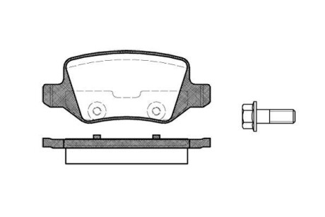 Тормозные колодки зад. MB A-class (W168/W169) 97-12 (TRW) WOKING P9183.00