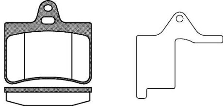 Колодки гальмівні диск. задн. (Remsa) PSA C5 I 00> II 05> (P9303.20) WOKING P930320