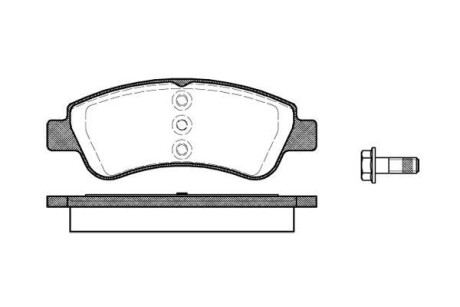 Тормозные колодки пер. WOKING P9403.20