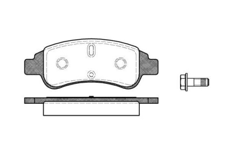 Тормозные колодки пер. Berlingo/Partner 01- (Bosch) WOKING P9403.30