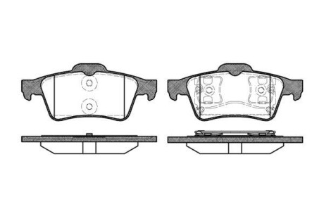 Тормозные колодки зад. C-MAX/VECTRA/LAGUNA/LEON /IBIZA/C30/C70/V40/PRIMERA 1.6-2.8 04- WOKING P9423.00