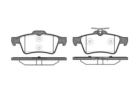 Колодки гальмівний диск. задн. (Remsa) Citroen C5 iii 1.6 08-, Citroen C5 iii 1.8 08- WOKING P9423.20