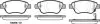 Колодки тормозные диск. перед. (Remsa) Fiat Doblo I 1,3Mjet 1,9JTD 05&gt;10 / Opel Corsa D 08&gt; WOKING P9583.31 (фото 1)