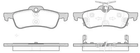 Колодки гальмівні WOKING P9623.12