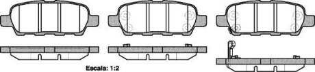 Колодки гальмівний диск. задн. (Remsa) Nissan Qashqai X-trail 07> / Juke / Tiida / Murano I II (P9763.21) WOKING P976321