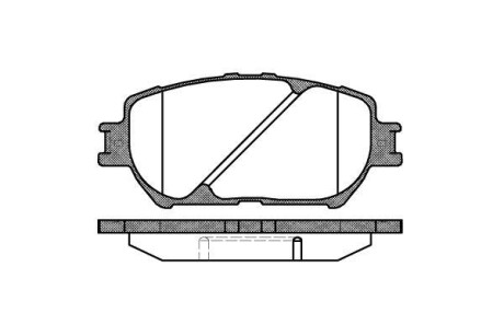 Тормозные колодки пер. Toyota Camry 96-06 (akebono) WOKING P9843.00