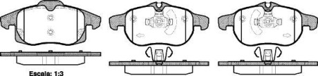 Тормозные колодки пер. ASTRA/SIGNUM/VECTRA/SAAB 9-3 1.8-3.2 03-10 WOKING P9883.40