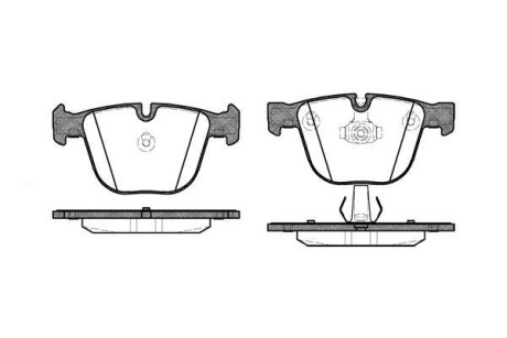 Колодки гальмівний диск. задн. (Remsa) BMW 1 3.0 07-13, BMW 3 4.0 05-11, BMW 3 4.0 05-13 WOKING P9923.00