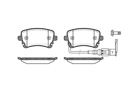 Тормозные колодки зад. Transporter (15-21) WOKING P9973.11