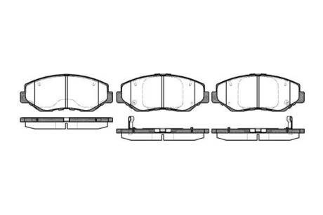 Тормозные колодки пер. Civic/CR-V 05- WOKING P9993.00