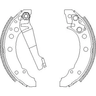 Тормозные колодки зад. Golf I/II/Passat/Polo/Audi 80 >01 (ATE) WOKING Z4045.00