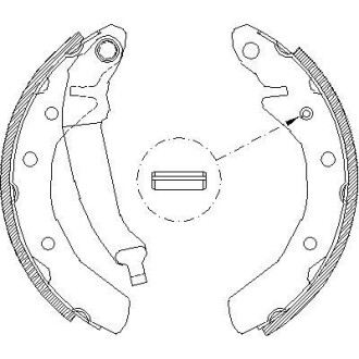 Тормозные колодки зад. Matiz/Spark (00-21) WOKING Z4086.00