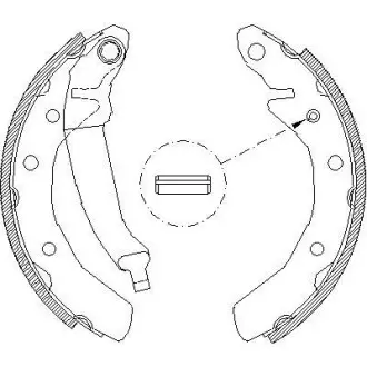 Тормозные колодки зад. Matiz/Spark (00-21) WOKING Z4086.00