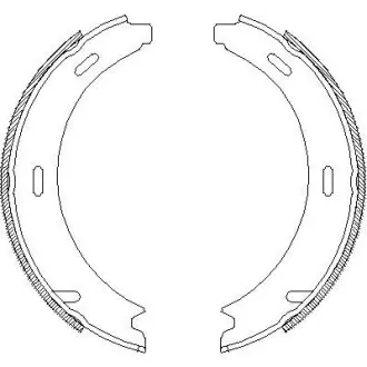 Колодки гальмівні. задн. (Remsa) Mercedes-Benz A-Class (W169) 1.5 04-12, Mercedes-Benz A-Class (W169) 1.7 04-12 WOKING Z4093.01