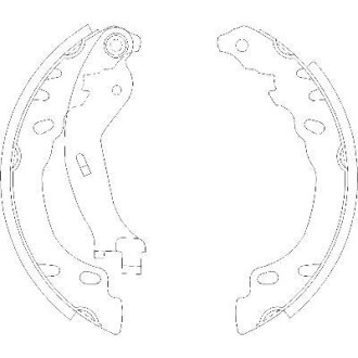 Колодки гальмівні. задн. (Remsa) Fiat 50007> Panda 03> / Bosch ver. (Z4158.00) WOKING Z415800