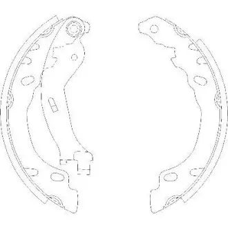 Колодки гальмівні. задн. (Remsa) Fiat 50007> Panda 03> / Bosch ver. (Z4158.00) WOKING Z415800
