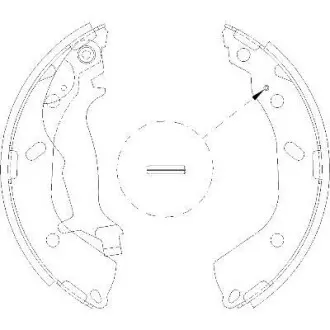 Колодки гальмівні. задн. (Remsa) Hyundai Getz 1.1 02-10, Hyundai Getz 1.3 02-10 WOKING Z4193.00