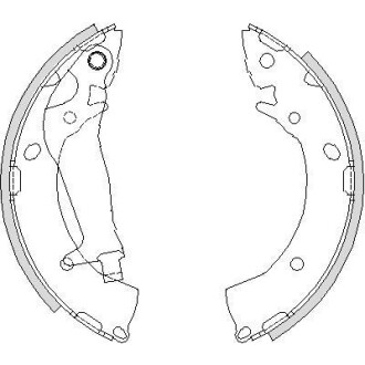 Колодки гальмівні. задн. (Remsa) Hyundai Getz 1,1-1,6i 1,5d (Z4203.00) WOKING Z420300