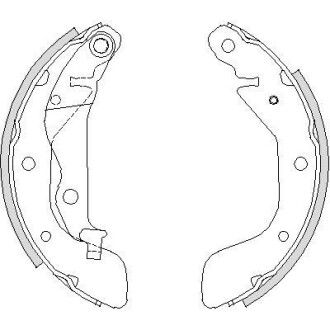 Колодки тормозные бараб. задн. (Remsa) Chevrolet Aveo T250 T300 WOKING Z4208.00