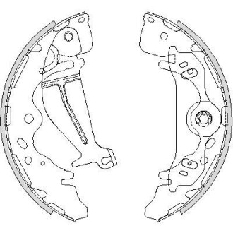 Колодки гальмівні бараб. задн. (Remsa) Hyundai H-1 08> WOKING Z4219.00